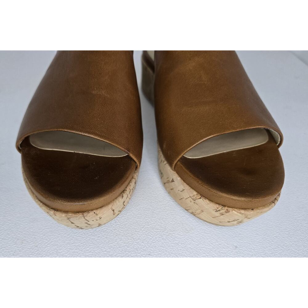 Stuart Weitzman Flatout Platform Sandal Brown Nap… - image 3